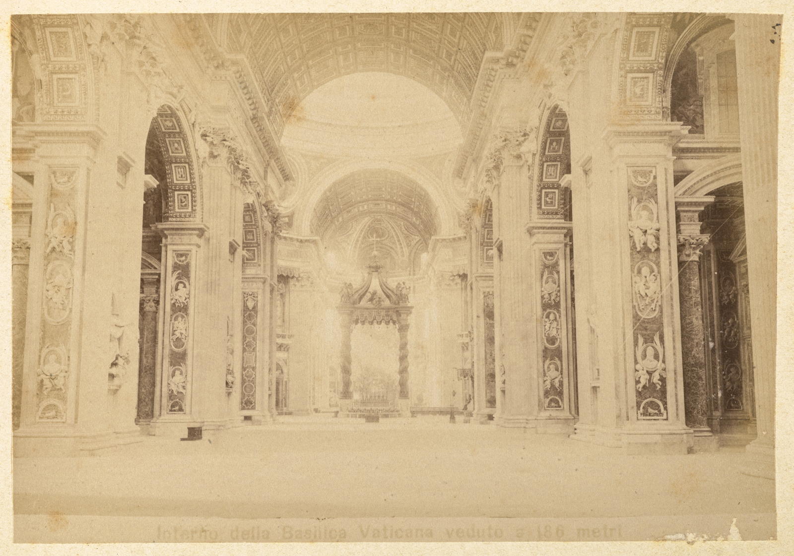 Romualdo Moscioni, Interno della Basilica Vaticana vedute s. 186 metri