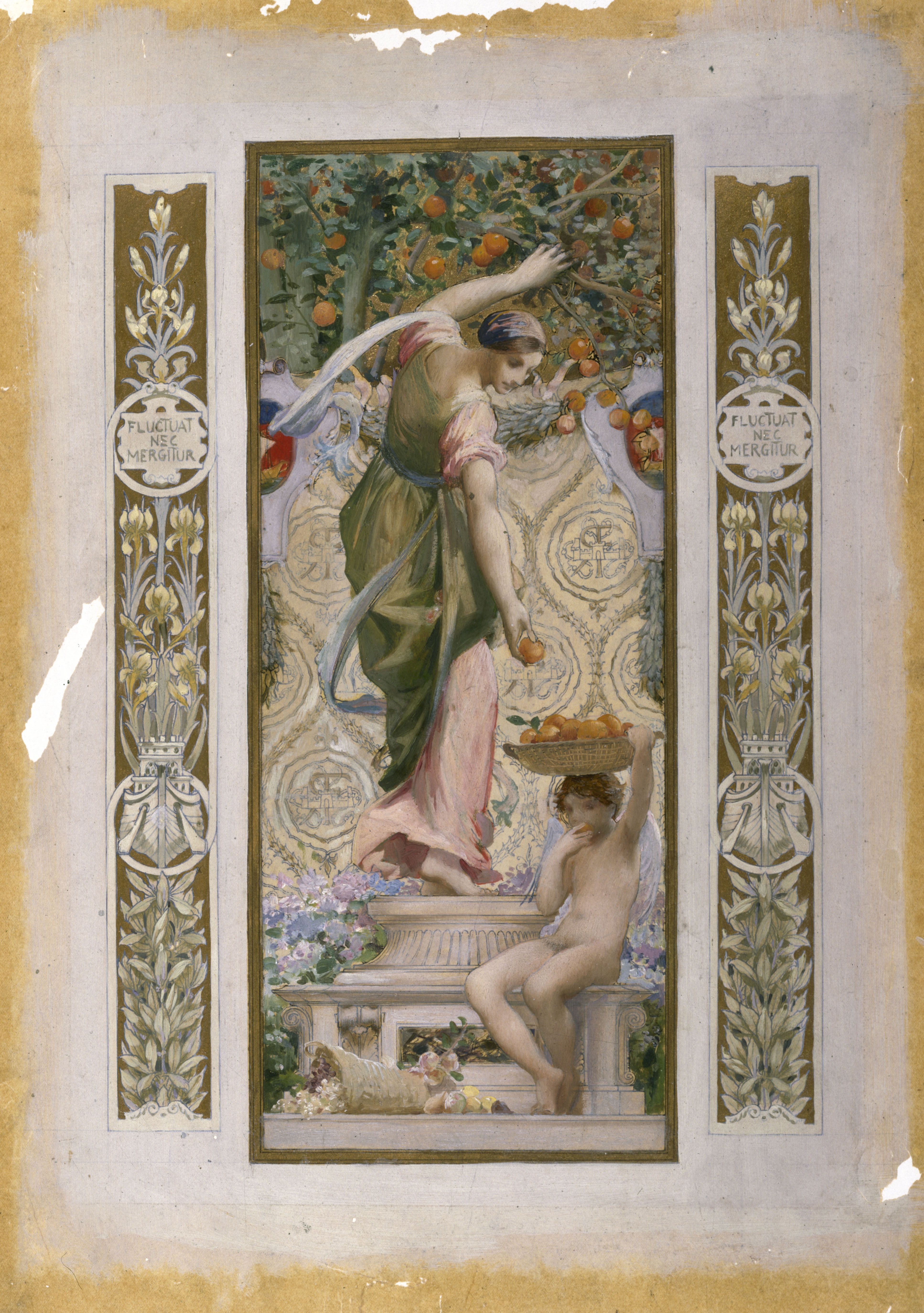 Luc-Olivier Merson, Esquisse pour l'escalier des fêtes de l'Hôtel de Ville de Paris : Les Fruits