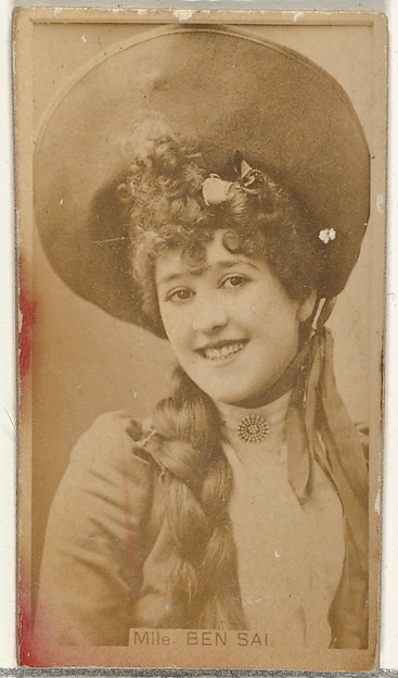 W. Duke, Sons & Co., Mlle. Ben Sai, from the Actors and Actresses series (N145-8) issued by Duke Sons & Co. to promote Duke Cigarettes