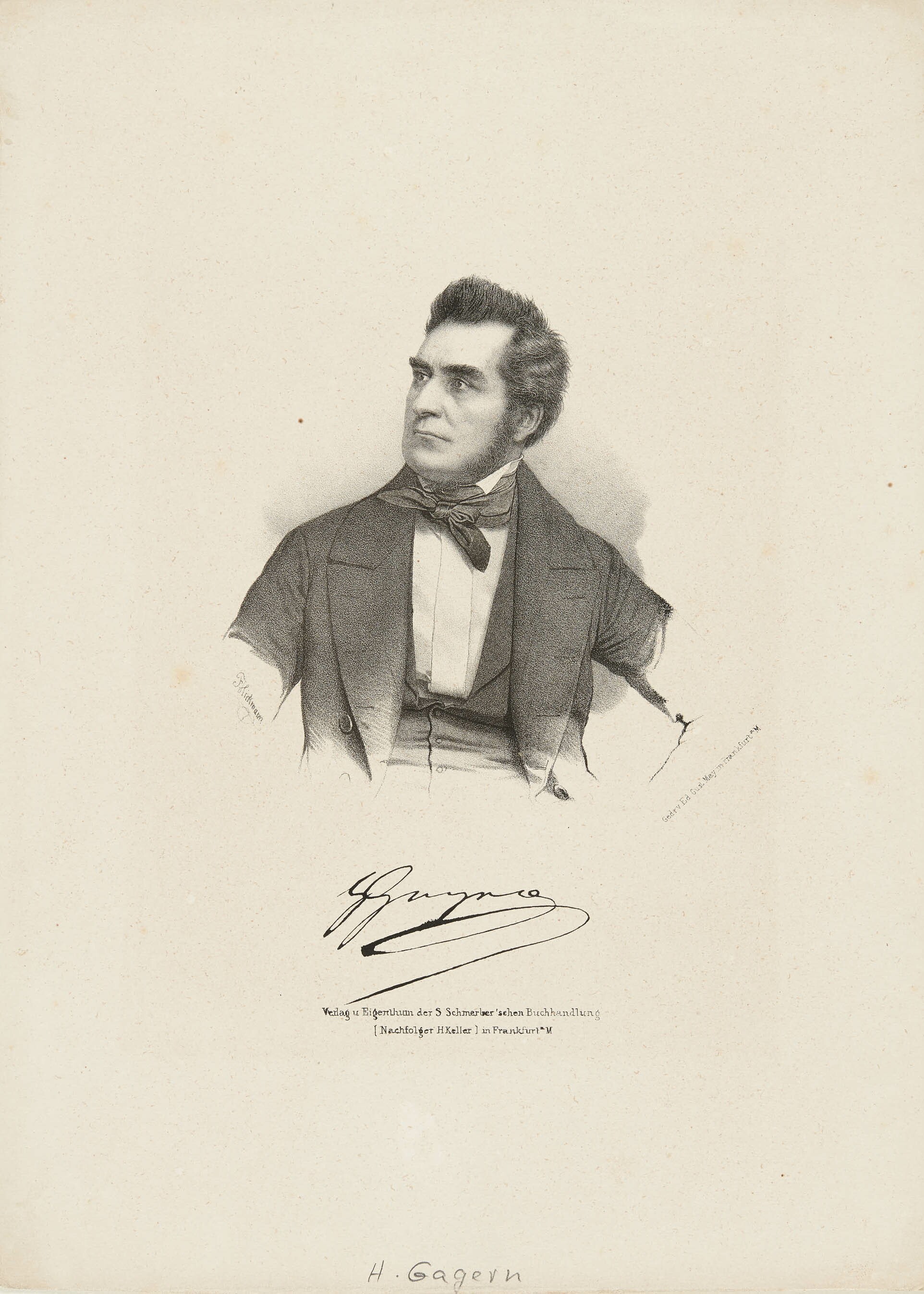 Fritz Hickmann, Bildnis Heinrich von Gagern