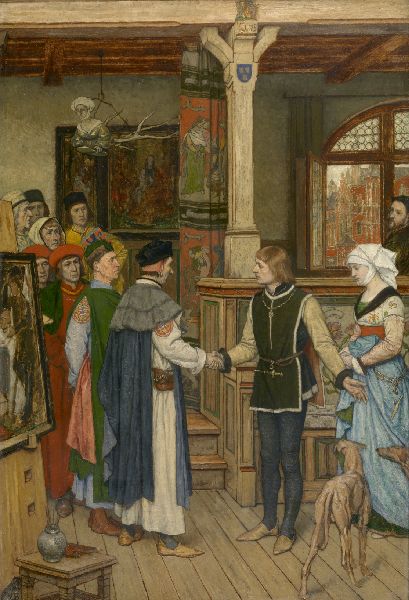 Albrecht De Vriendt, The Magistrates Visit the Studio of Jan van Eyck