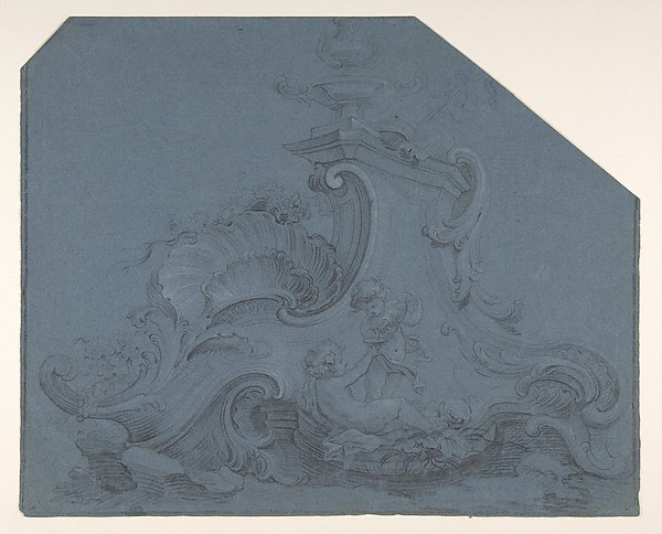 Anonymous, French, 18th century, Design for a Fountain