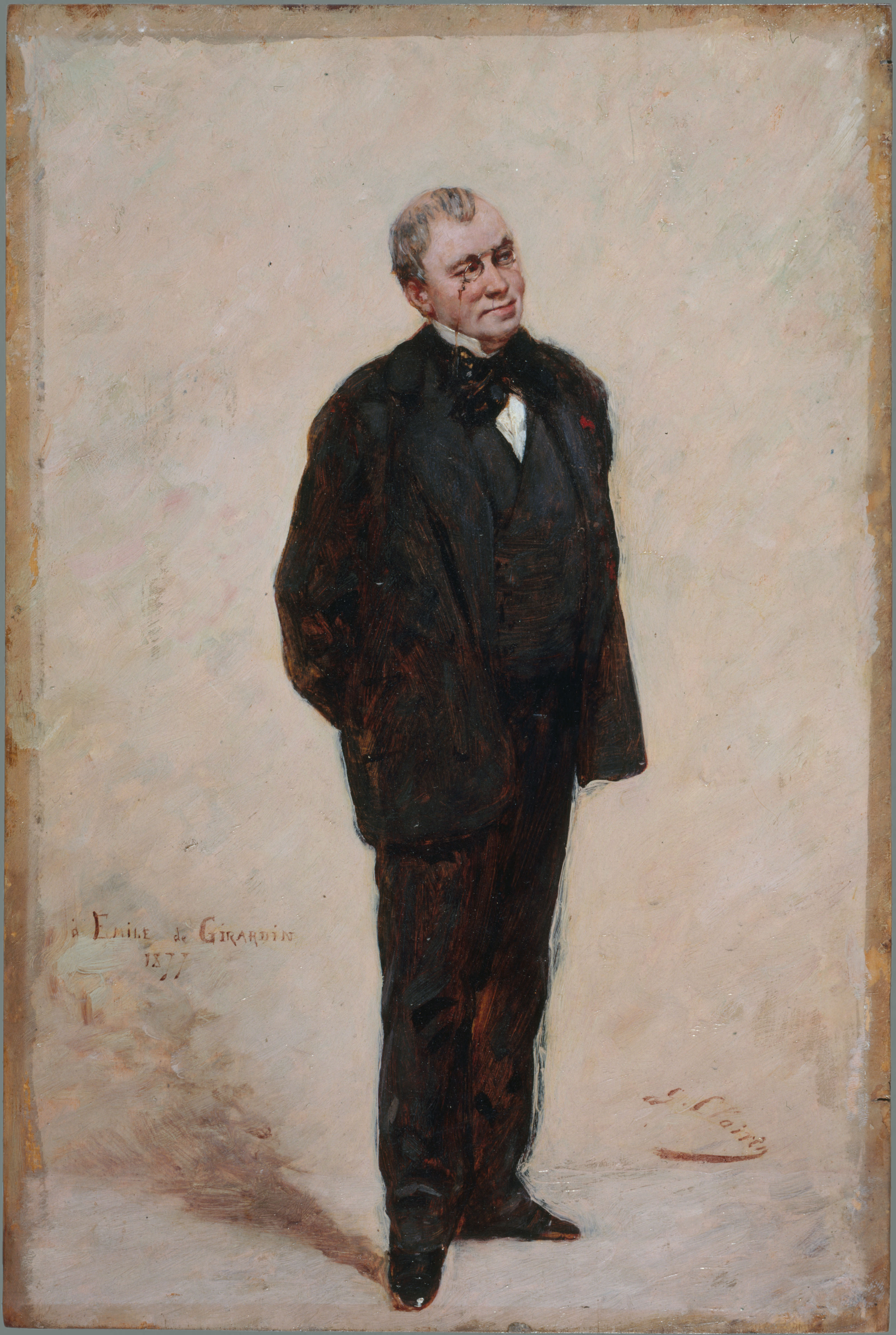 Georges Jules Victor Clairin, Portrait d'Émile de Girardin (1806-1881), publiciste et homme politique