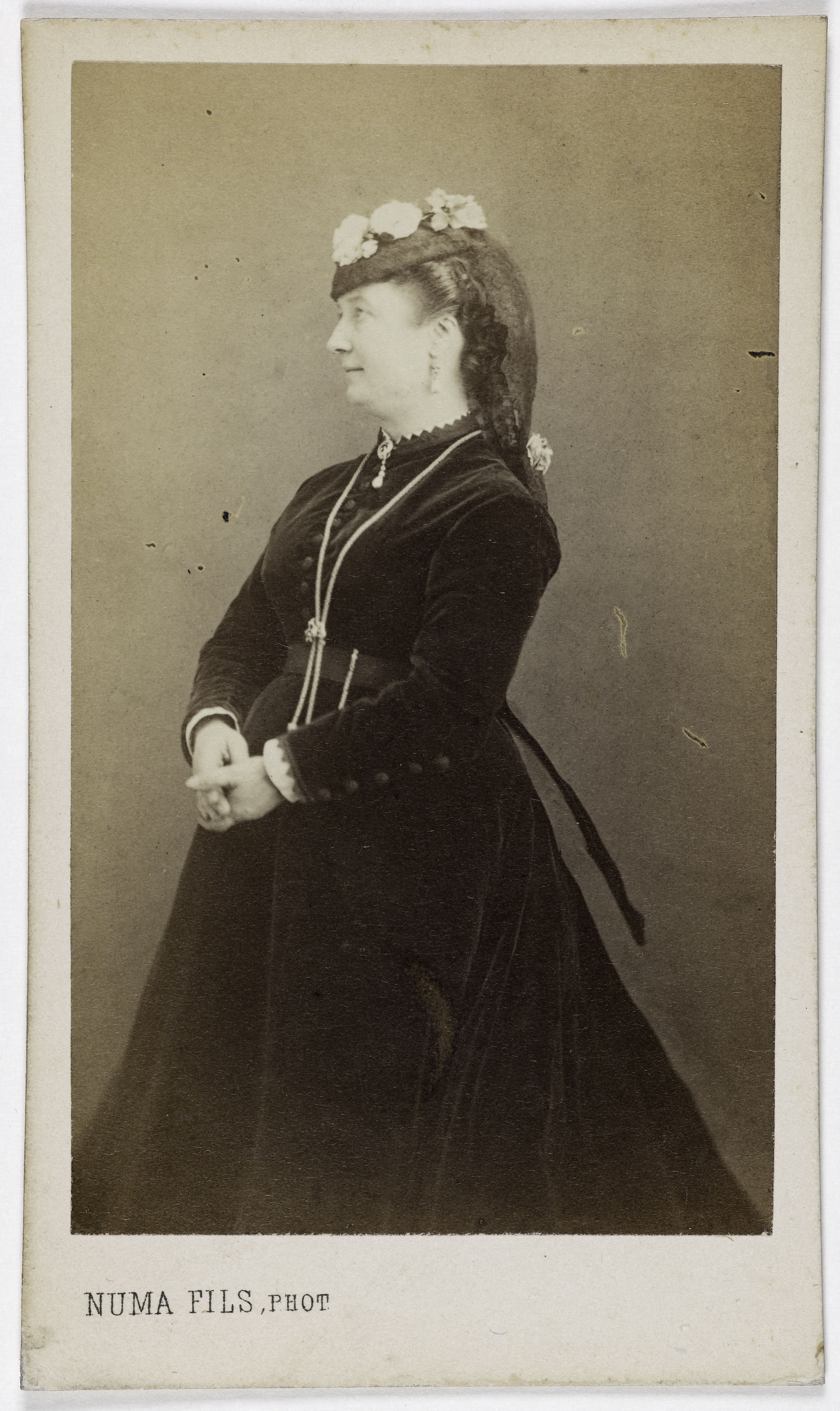 Numa Fils, Portrait de Lucile Durand ( -après 1887), (actrice)