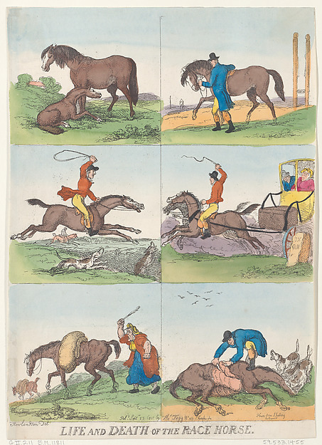 Thomas Rowlandson, Life and Death of the Race Horse