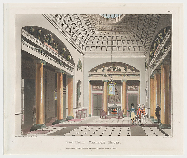 Thomas Rowlandson, The Hall Carlton House