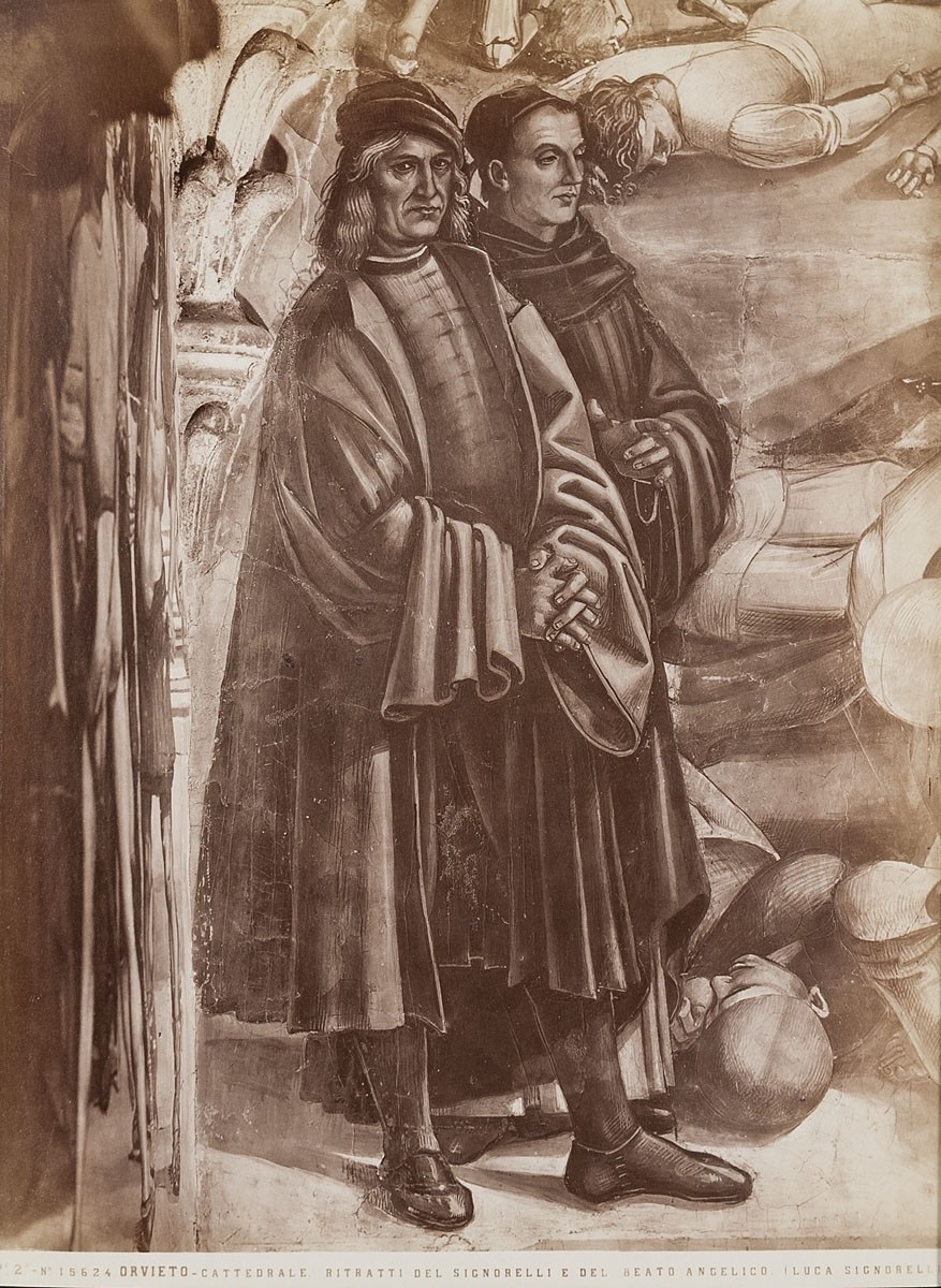 Fratelli Alinari, Luca Signorelli: Poträts von Luca Signorelli und Fra Angelico, Cappella di San Brizio, Dom von Orvieto