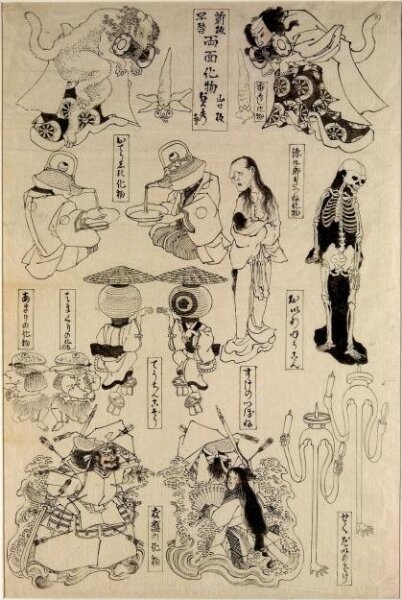 Utagawa Sadahide, Fox-Genkurô and Others
