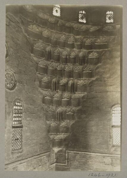 K.A.C. Creswell, Dome pendentive in the funerary mosque of Mamluk Sultan al-Mu'ayyad Shaykh, Cairo
