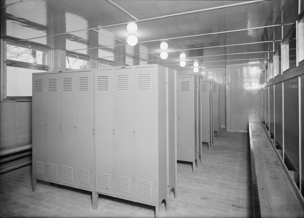 Paul Sandberg, Omklädningsrum, Upsala Ångqvarns AB, kvarteret Ångkvarnen, Uppsala 1939