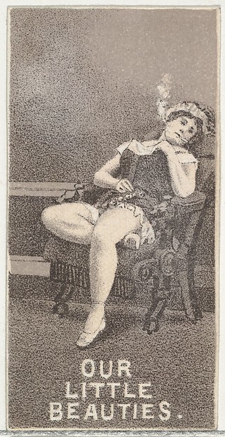 Allen & Ginter, From the Actresses series (N57) promoting Our Little Beauties Cigarettes for Allen & Ginter brand tobacco products