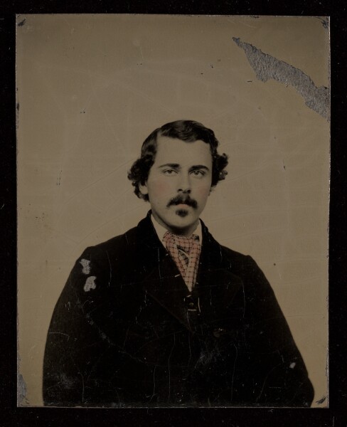 Unknown, [Portrait of a Seated Man with Moustache]