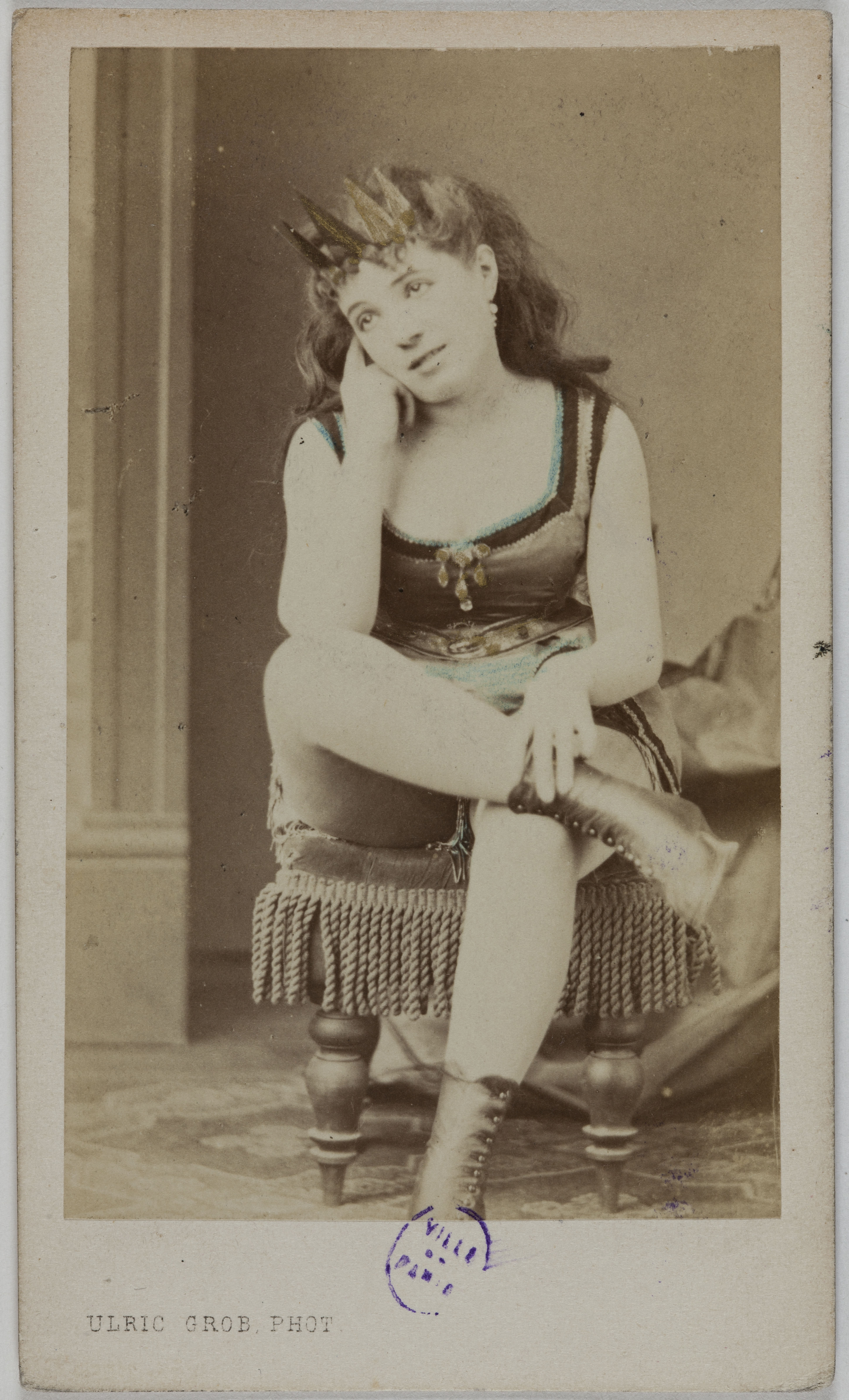 Ulric Grob, Portrait d’Augustine (actrice au Théâtre des Bouffes)
