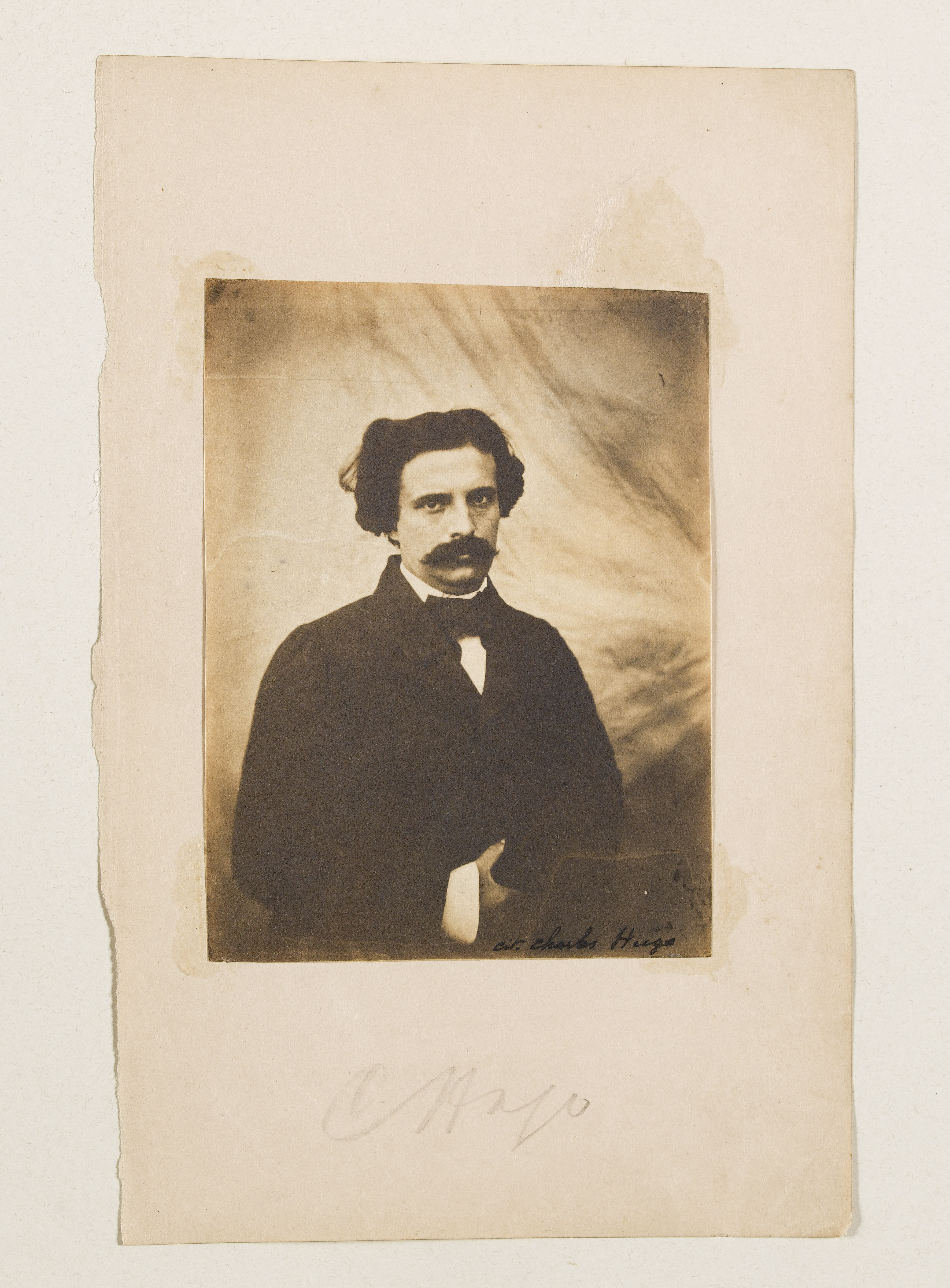 Auguste Vacquerie, Album Asplet folio 69, portrait de Charles Hugo