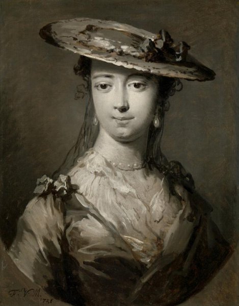 Frans van der Mijn, Head of a Young Woman
