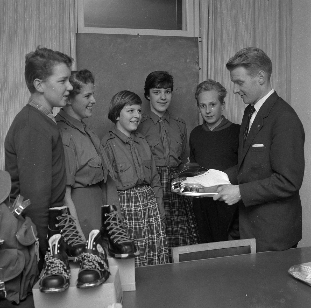 Örebro Kuriren, Unga Örnars ledarträff. 29 januari 1959.