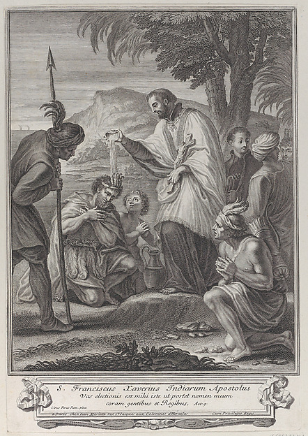 Anonymous, Saint Francis Xavier baptizing the Indians