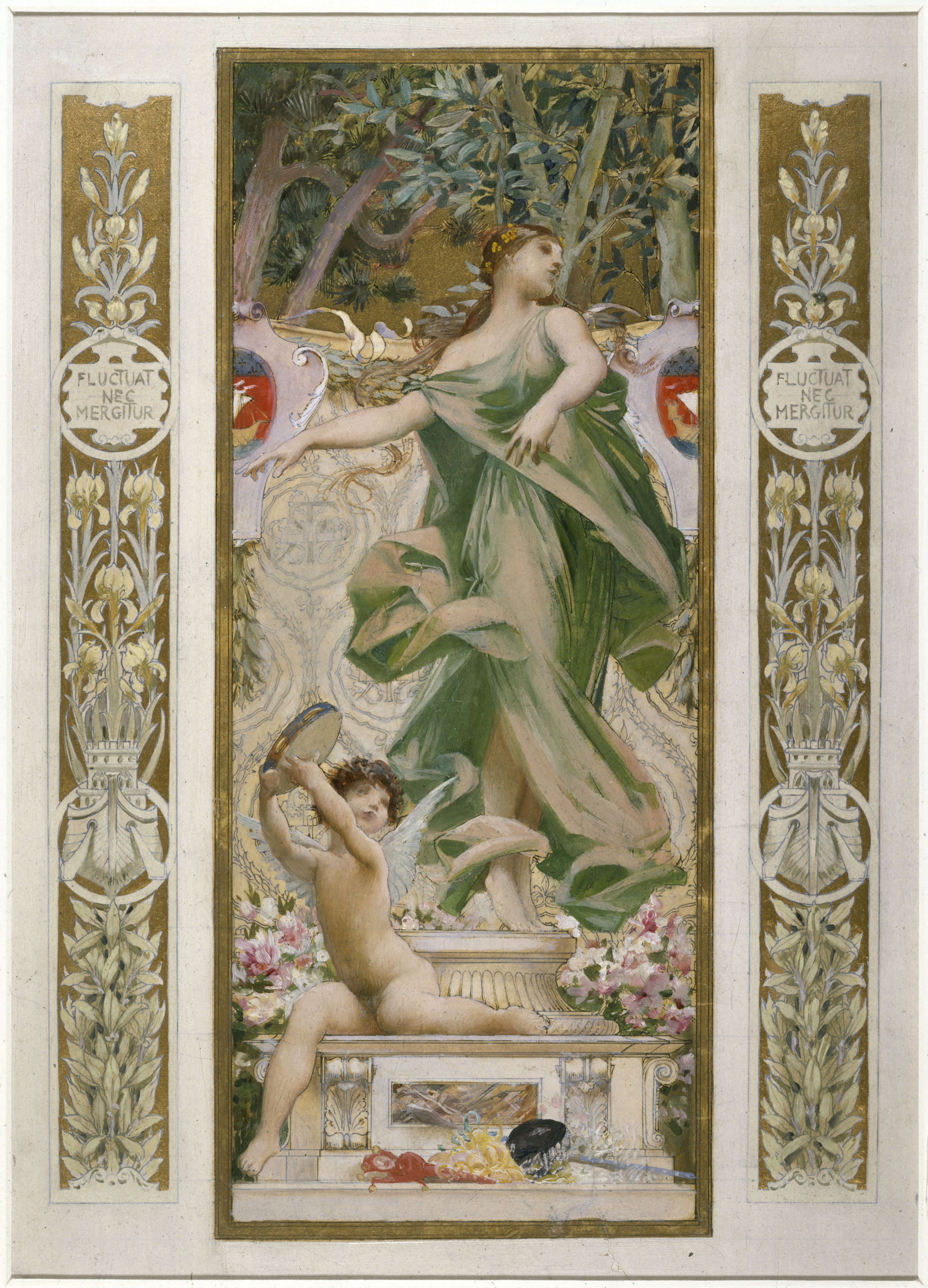Luc-Olivier Merson, Esquisse pour l'escalier des Fêtes de l'Hôtel de Ville de Paris : La Danse