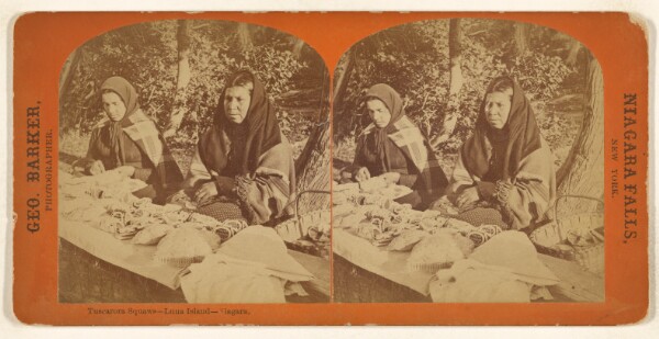 George Barker, Tuscarora Squaws - Luna Island - Niagara.
