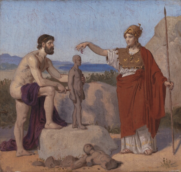 Constantin Hansen, Prometheus danner mennesket af ler