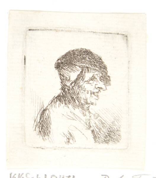 Adriaen van Ostade, Hovedet af en leende bonde