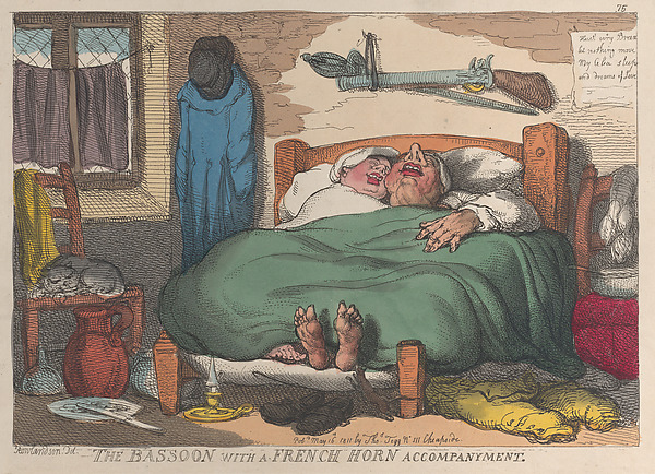 Thomas Rowlandson, The Bassoon with a French Horn Accompaniment