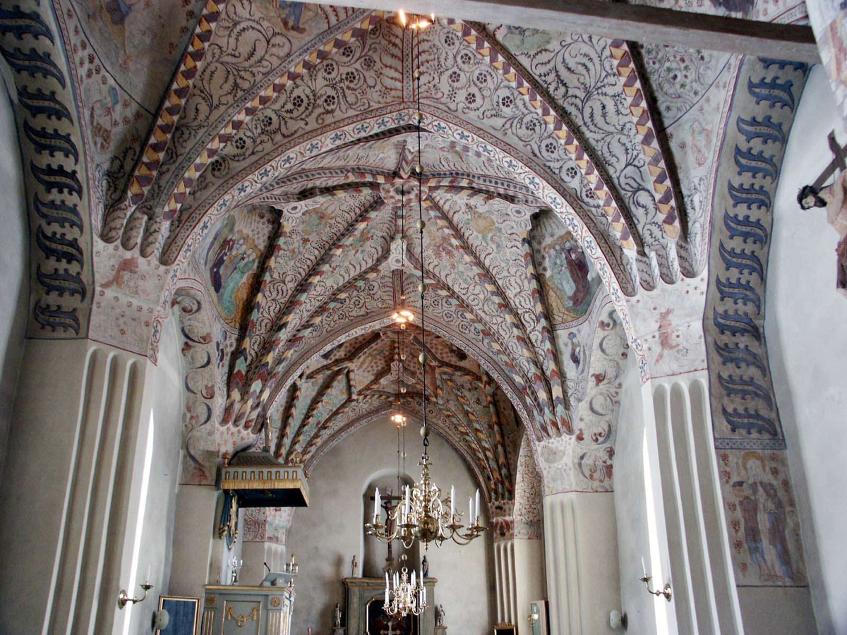 Johan Dellbeck, Kalkmålning i Kungs-Husby kyrka, Kungs-Husby socken, Uppland 2005