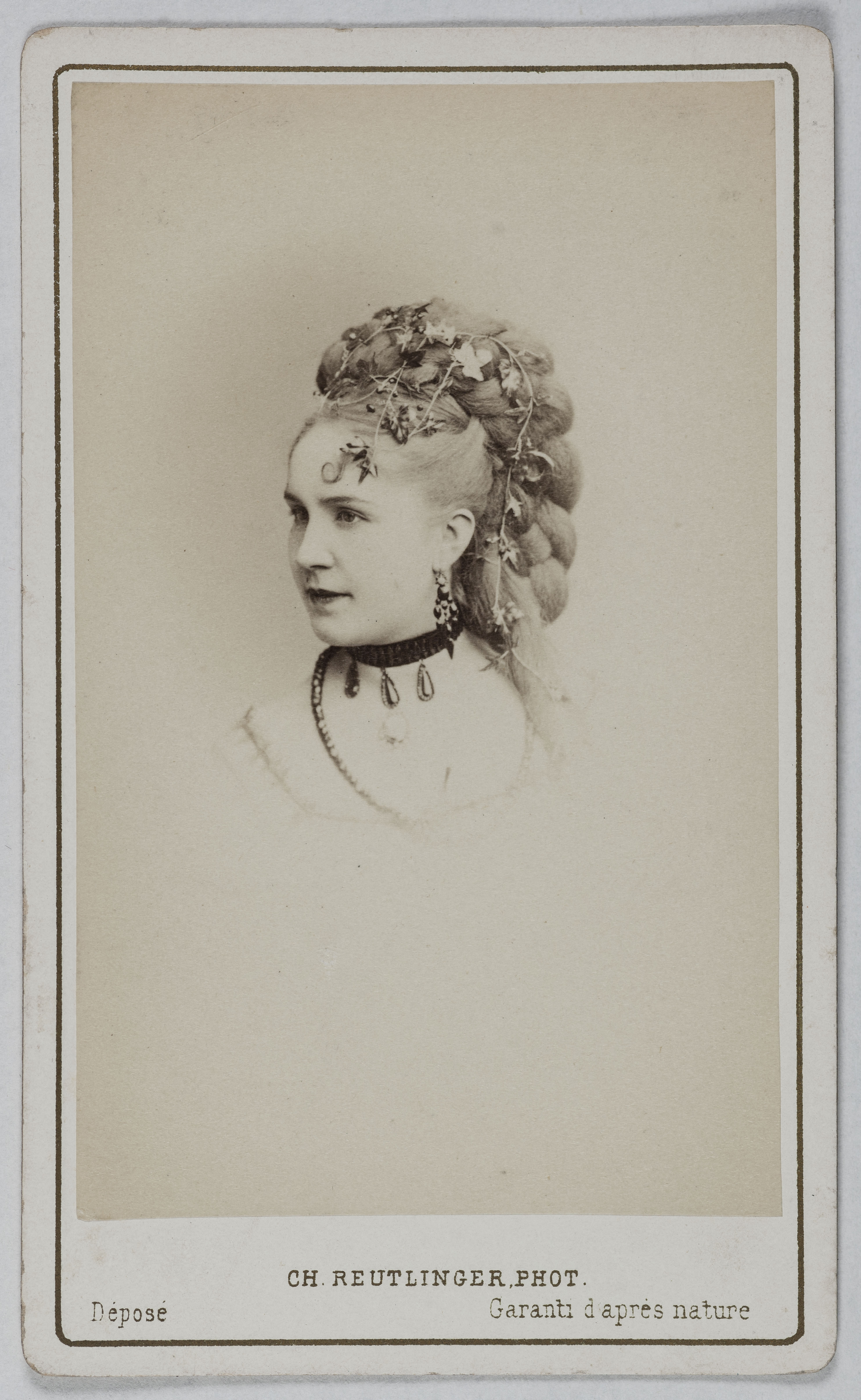 Charles Reutlinger, Portrait de Elluini Gabrielle, (épouse Vidal), (1849-?), (actrice)