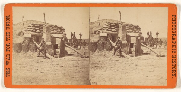 Edward and Henry T. Anthony & Co., Bomb-proofs in the Union Fort Sedgwick, called by the Rebel soldiers "Fort Hell."...after the storming of Petersburgh, Va.