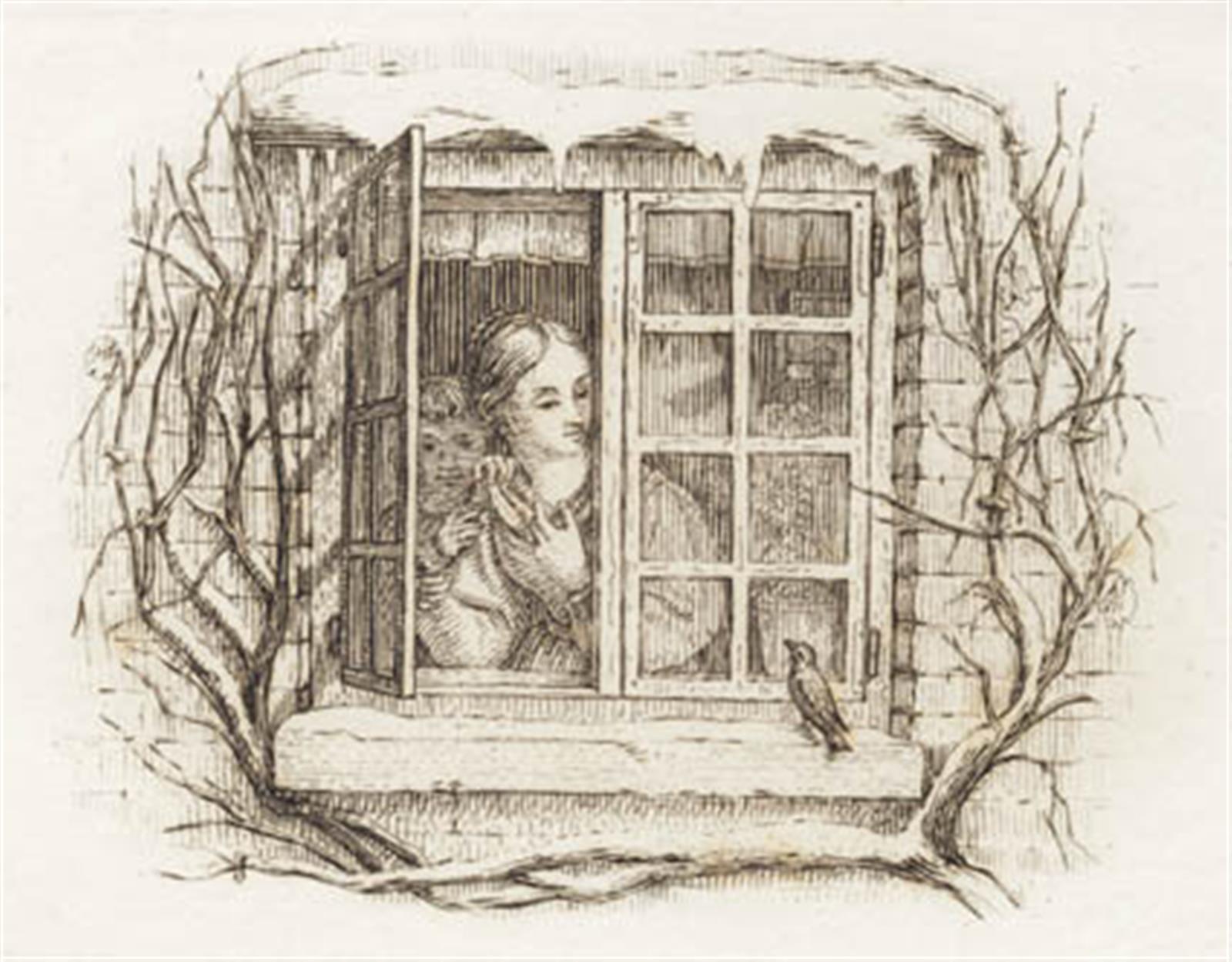 Martinus Rørbye, Illustration til "Halvhundrede Fabler for Børn" af Hey