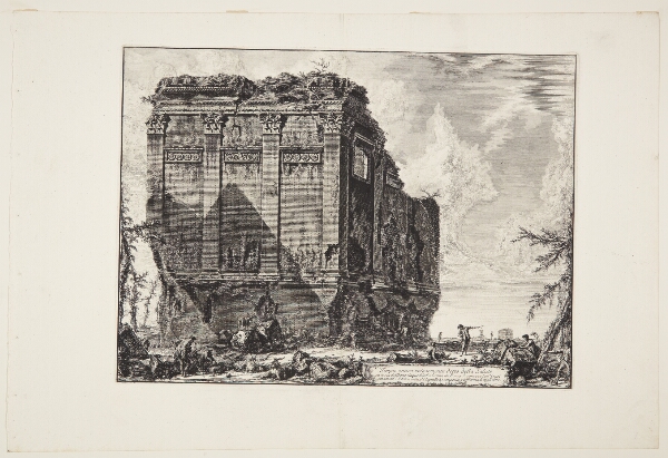 Giovanni Battista Piranesi, Det såkaldte Salus-tempel på vejen til Albano