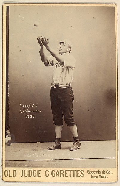 Goodwin & Company, Scheibeck, Shortstop, Detroit, from the series Old Judge Cigarettes