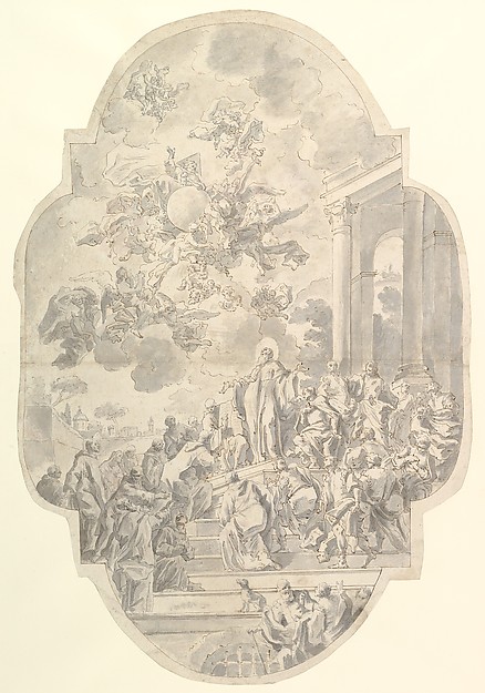 Francesco de Mura, The Vision of Saint Benedict