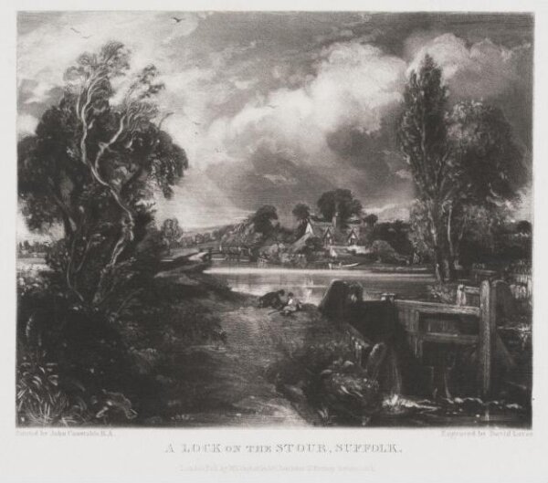 Constable, John RA, A LOCK ON THE STOUR, SUFFOLK