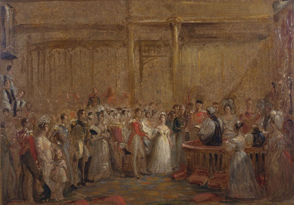 George Hayter, The Marriage of Queen Victoria, 10 February 1840 (oil sketch)
