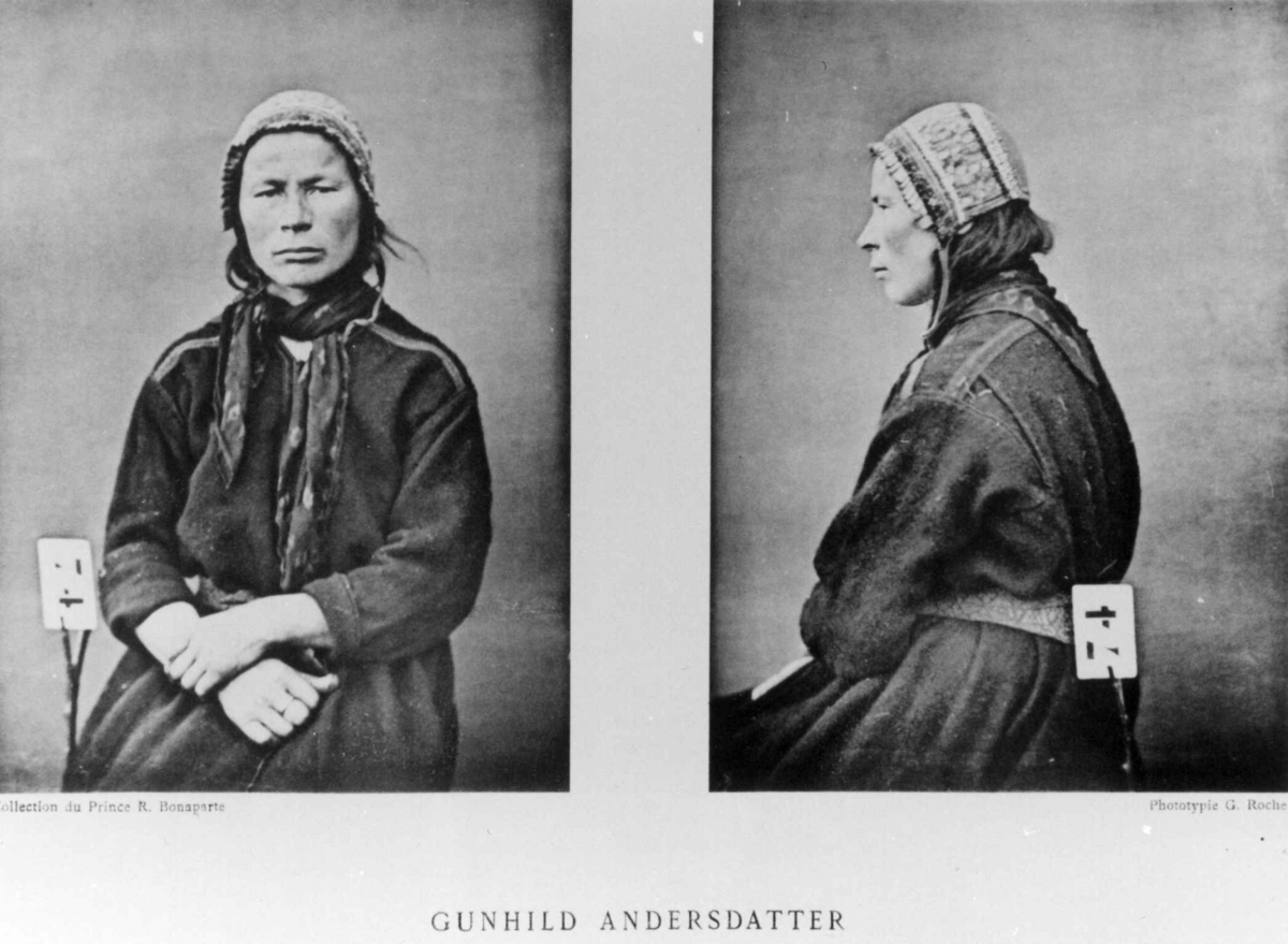 G. Roche, Roland Bonaparte sin samling. Gunhild Andersdatter. Inngår i Bonapartes sameportretter som nr. 74. Bonaparte
