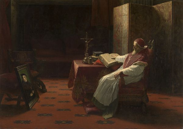 Albrecht De Vriendt, Pope Paul III in front of the Portrait of Luther