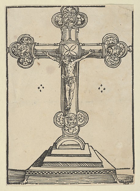Lucas Cranach the Elder, A Silver-Gilt Cross with Christ Crucified, from the "Wittenberg Reliquaries"