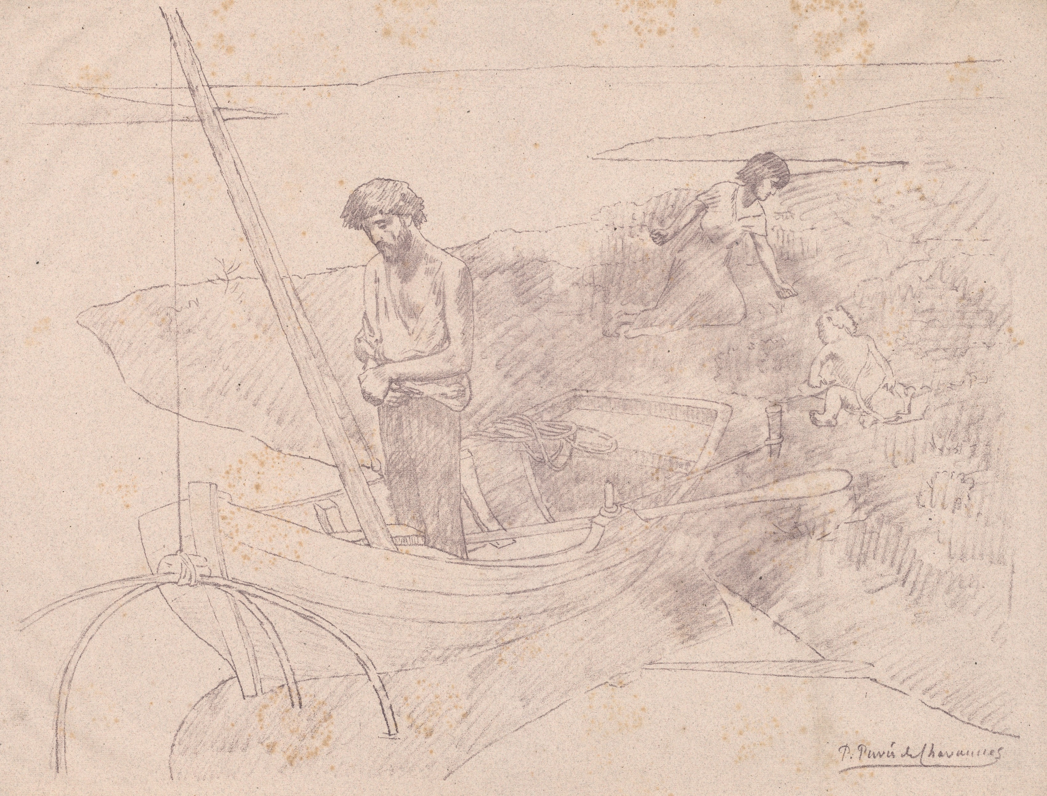 Pierre Puvis de Chavannes, The Poor Fisherman