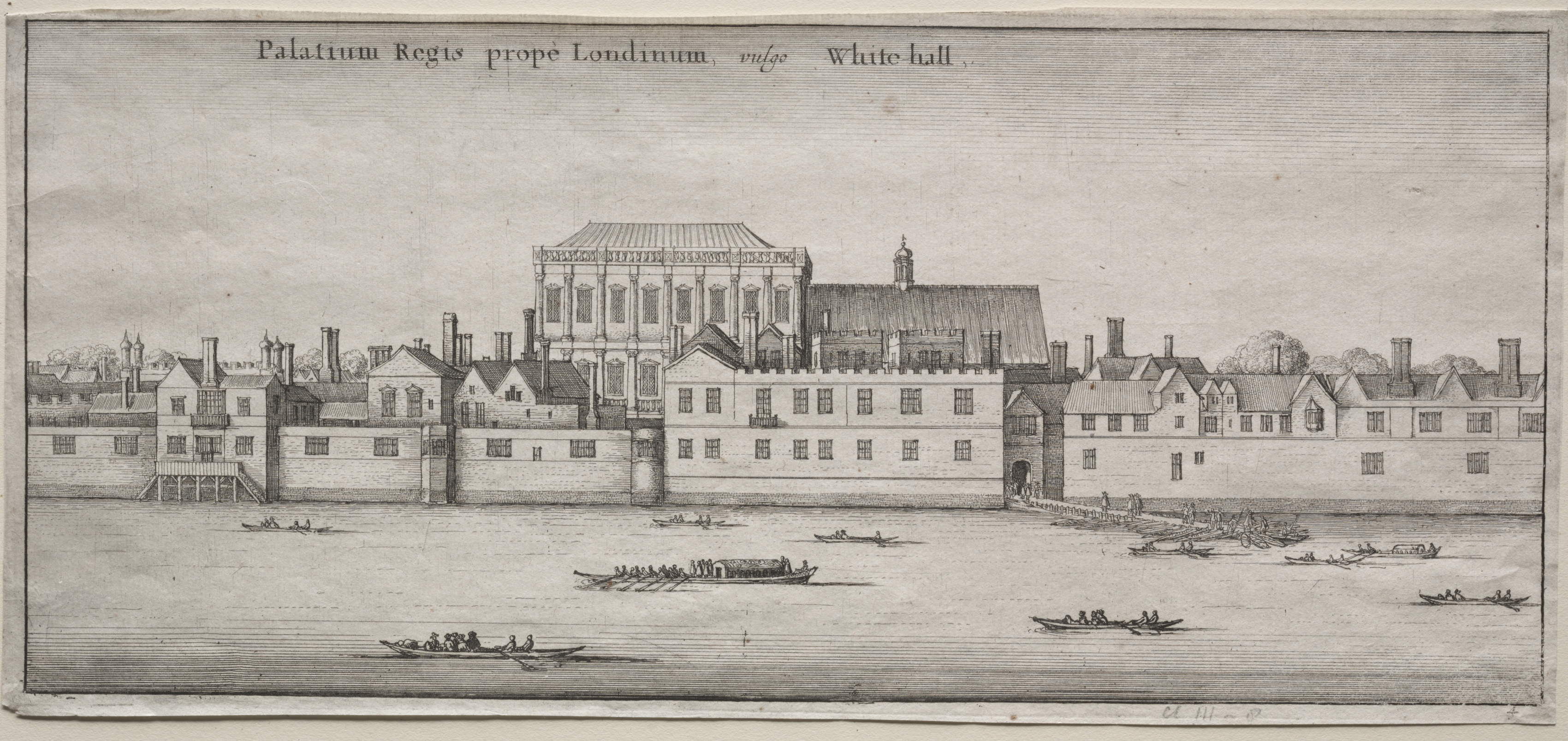Wenceslaus Hollar, Views of London:  Whitehall from the River