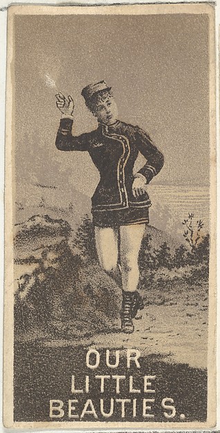 Allen & Ginter, From the Actresses series (N57) promoting Our Little Beauties Cigarettes for Allen & Ginter brand tobacco products