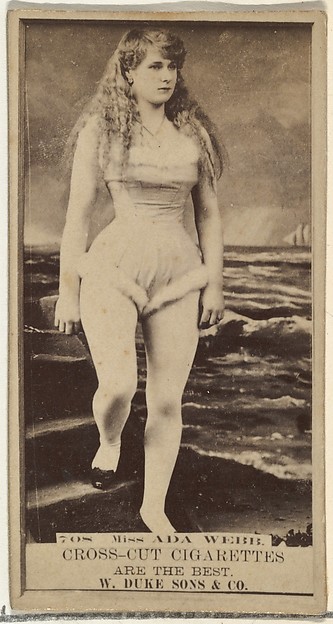 W. Duke, Sons & Co., Card Number 708, Ada Webb, from the Actors and Actresses series (N145-3) issued by Duke Sons & Co. to promote Cross Cut Cigarettes