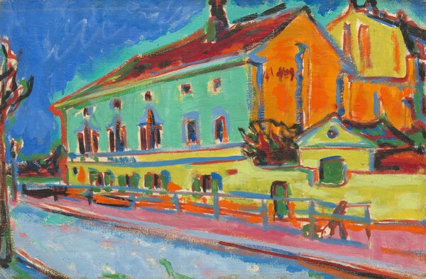Ernst Ludwig Kirchner, Dance Hall Bellevue [obverse]