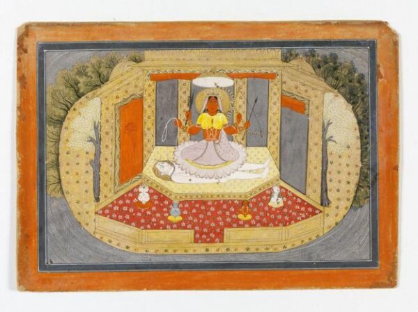 Unknown, Kali on the prostrate body of Shiva