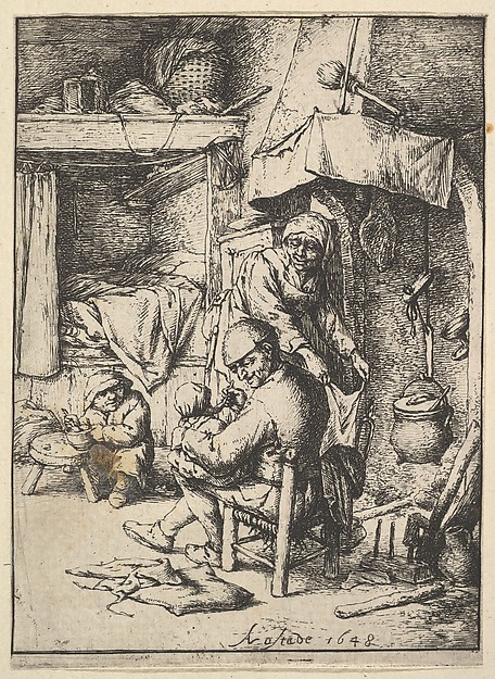 Adriaen van Ostade, Father Feeding his Child
