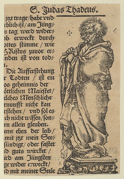 Lucas Cranach the Elder, Silver Statuette of St. Jude, from the "Wittenberg Reliquaries"