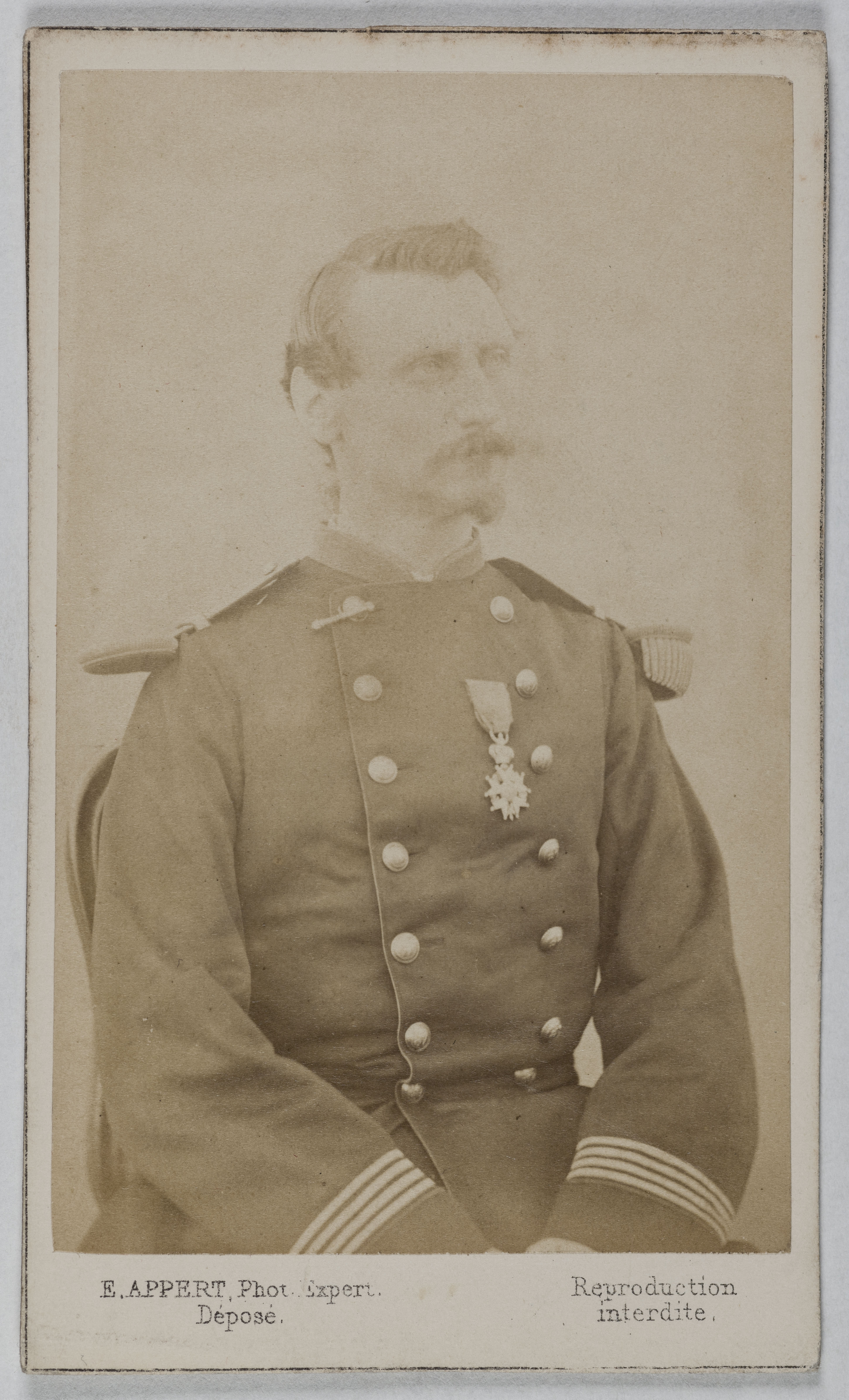 Ernest Charles Appert, Portrait de Gaveau (commandant, officier, rapporteur du 3ème conseil de guerre)
