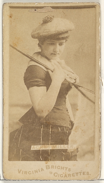 Allen & Ginter, Agnes Miller, from the Actors and Actresses series (N45, Type 1) for Virginia Brights Cigarettes