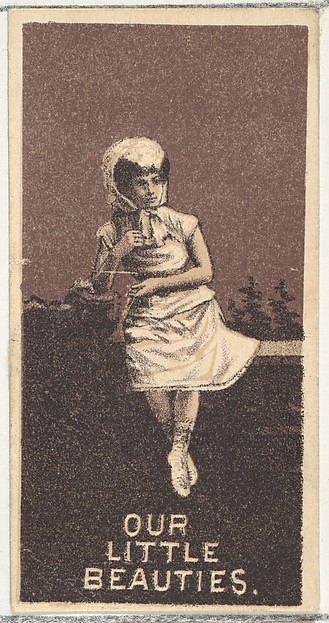 Allen & Ginter, From the Actresses series (N57) promoting Our Little Beauties Cigarettes for Allen & Ginter brand tobacco products