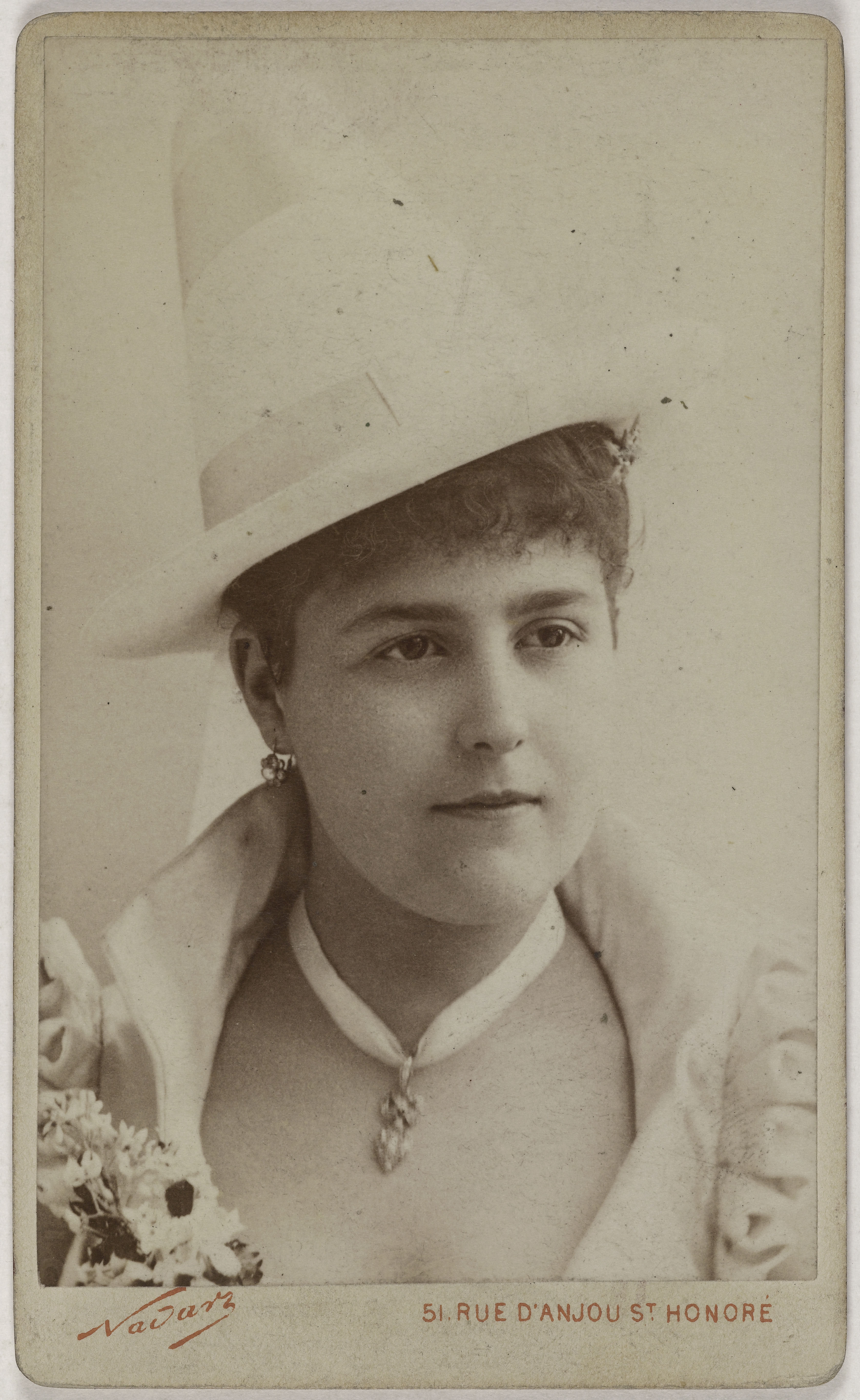 Atelier Nadar, Portrait de Danteville (actrice au théâtre des Nouveautés)